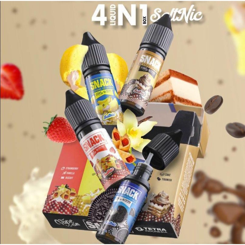 SNACK SALT NIC LIQUID SERIES FRIENDLYPACK EDITION 4x15ML 25MG AUTHENTIC