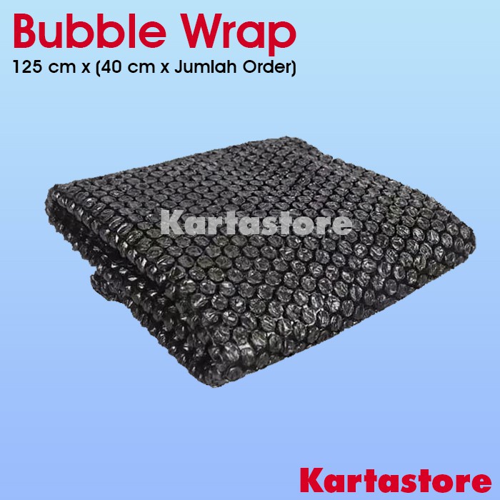 

BUBBLE WRAP 125 CM X 40 CM HITAM TEBAL HIGH QUALITY