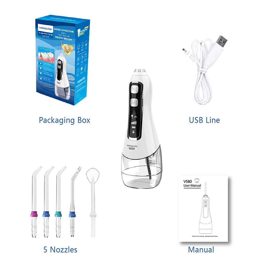 Waterpulse Smarbo Dental Flosser Alat Semprot Pembersih Gigi - V580 ( Mughnii )