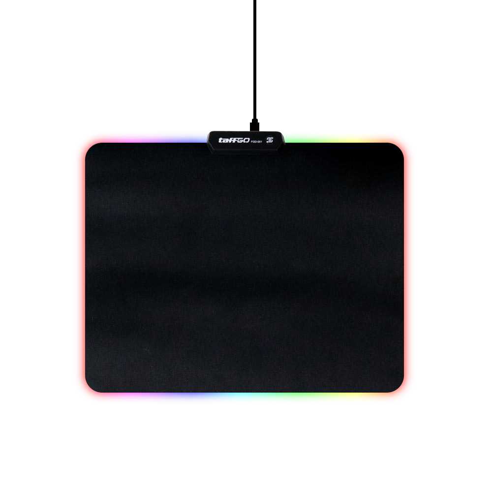 Alas Mouse Pad Gaming Lampu RGB Glowing LED Polos Ukuran Besar Desk Mat MouseMat Tatakan Mouse Pad High Precision TaffGO