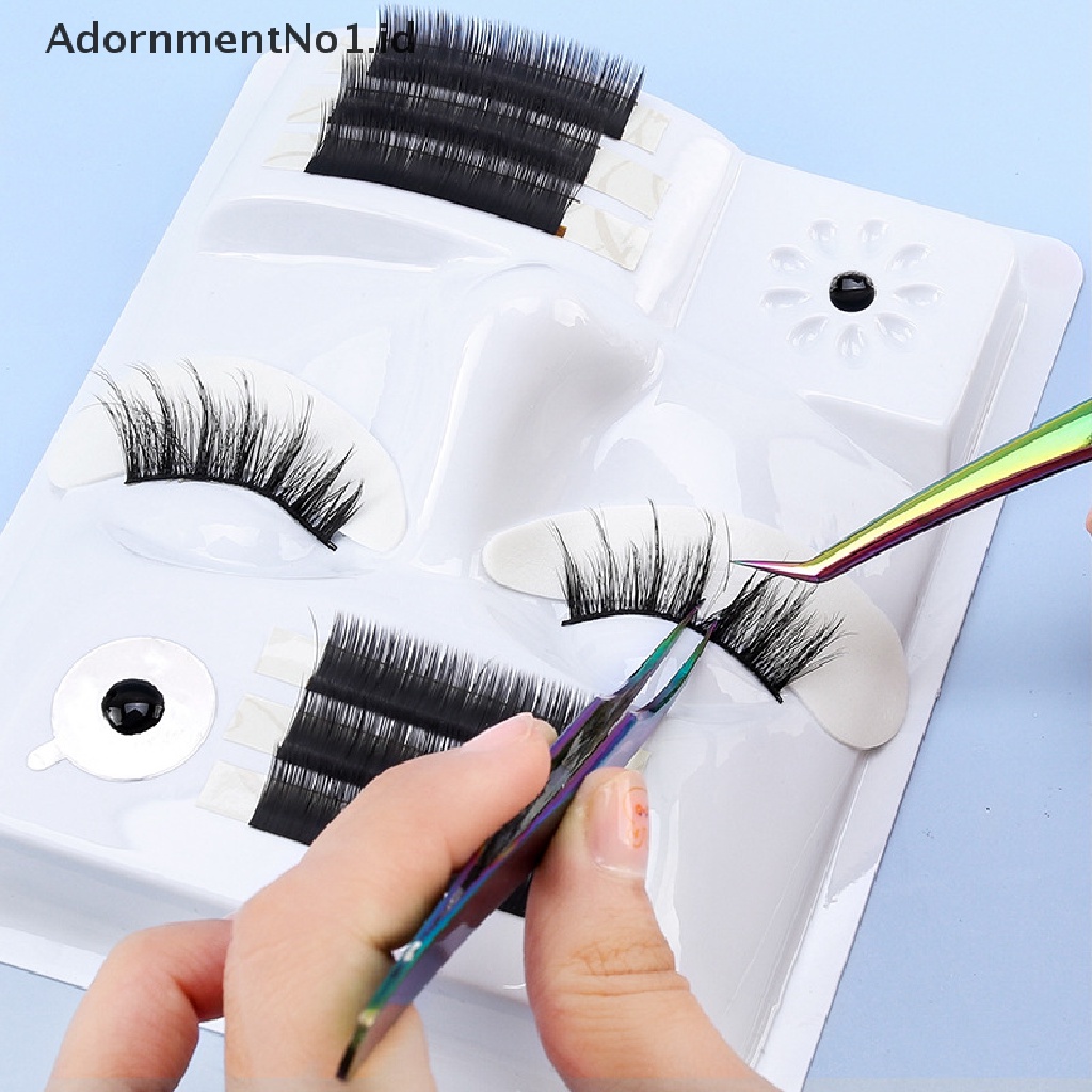 [AdornmentNo1] 5in1eyelash Extension Practice Tray Lem Gasket Perekat Pallet Tempat Bulu Mata [ID]