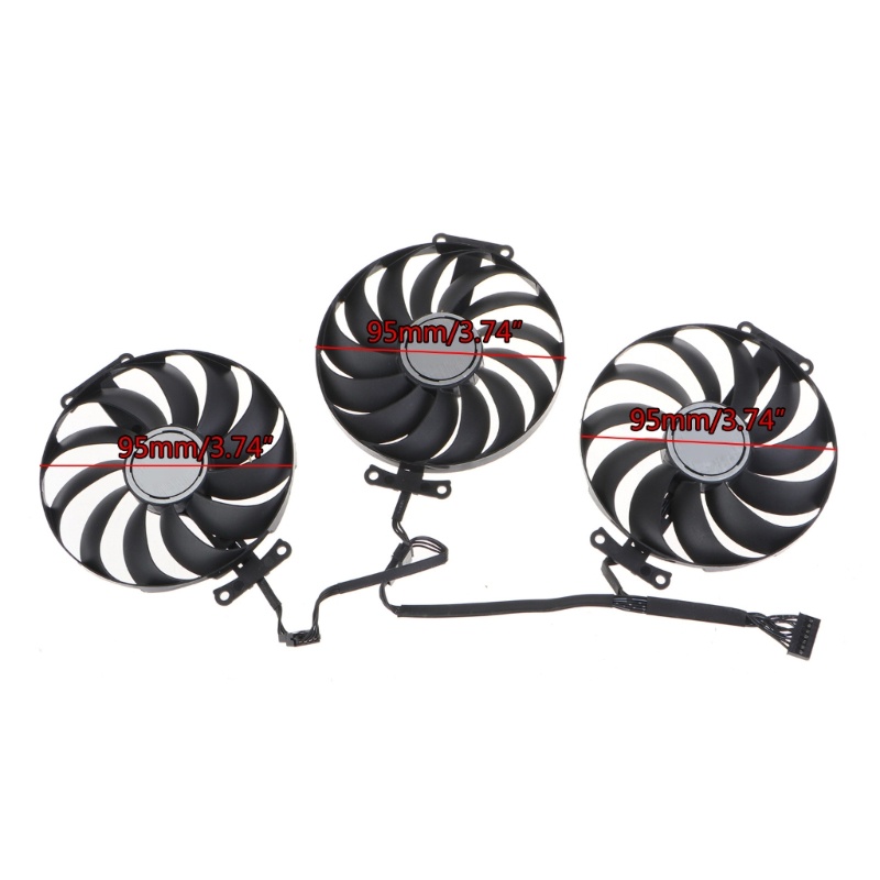 Bt Untuk ASUS ROG STRIX 95mm CF1010U12S 12V 7Pin VGA Fan Kartu Grafis Kipas Pendingin