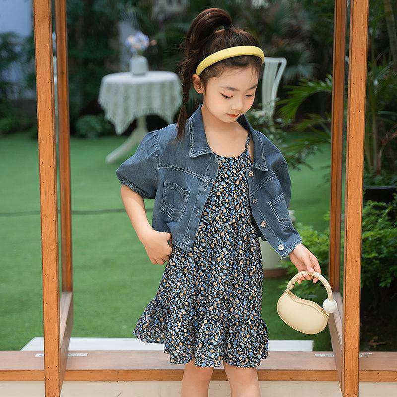 Long Dres Rompi Anak Cewek Lengan Pendek Usia 1 2 3 4 5 6 7 8 Tahun Trendy Baju Lebaran Anak Wanita