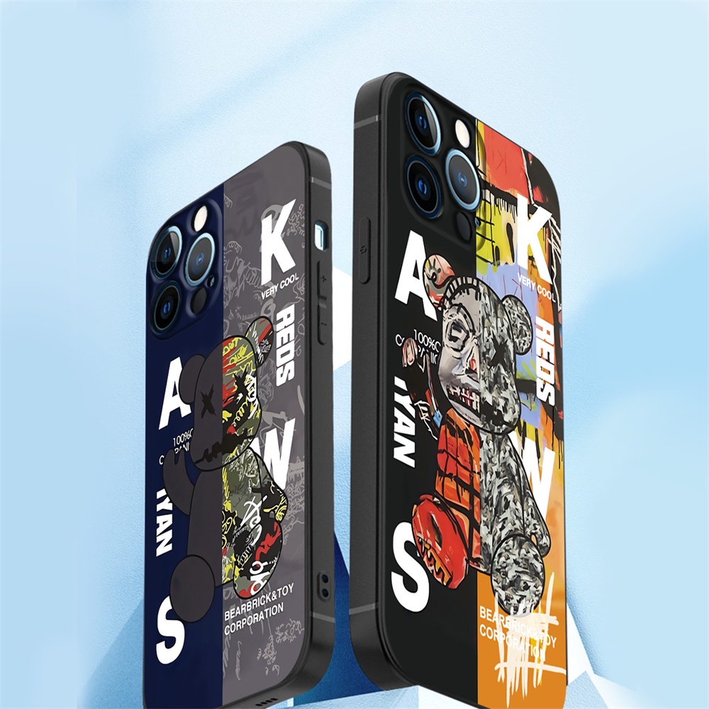 Redmi A2 Note12 11S 11 Pro Redmi 10C 10A 9C 9T Note10 5G Note 10S Note 9s Poco M3 Pro X3 Pro NFC Graffiti Kamuflase Beruang Silikon Lembut Case Cover DGX