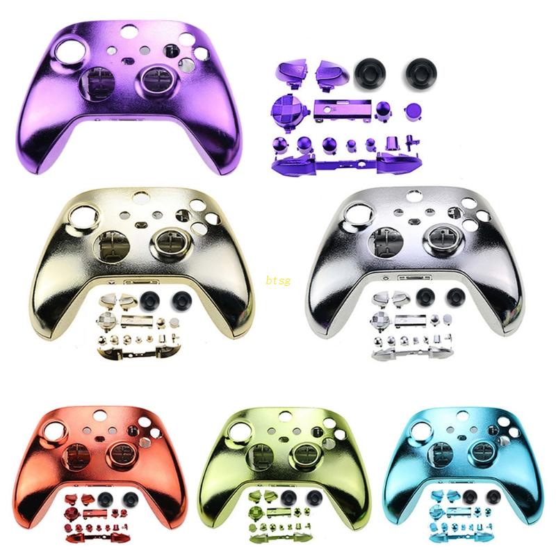 Btsg Chrome Case Cover Housing Shell Gamepad Penutup Luar Untuk Xbox Series X/S