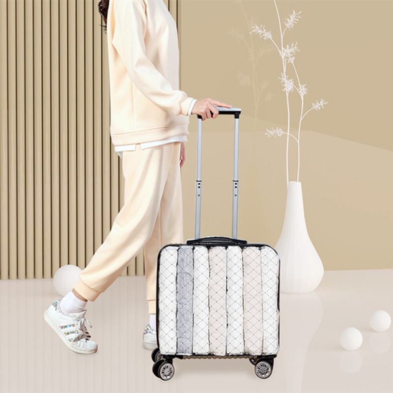 Tahan Lama Vacuum Mesh Storage Bag Compressed Organizer Untuk Selimut Pakaian Hemat Ruang Seal Bags Travel Paket Aksesoris