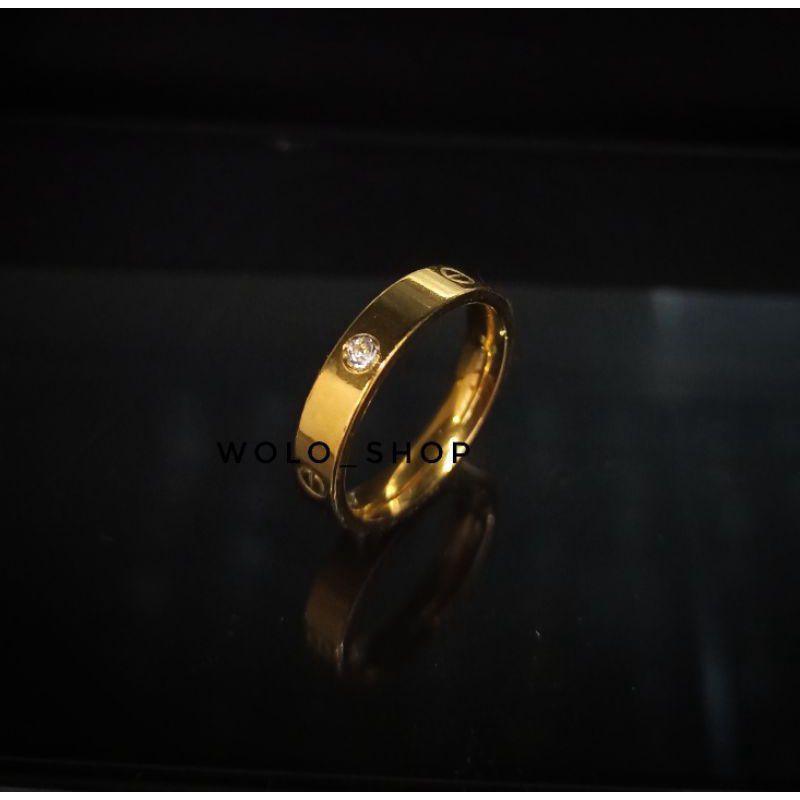 CINCIN TITANIUM PRIA WANITA / CINCIN NIKAH CINCIN PASANGAN TIDAK KARAT &amp; TIDAK LUNTUR