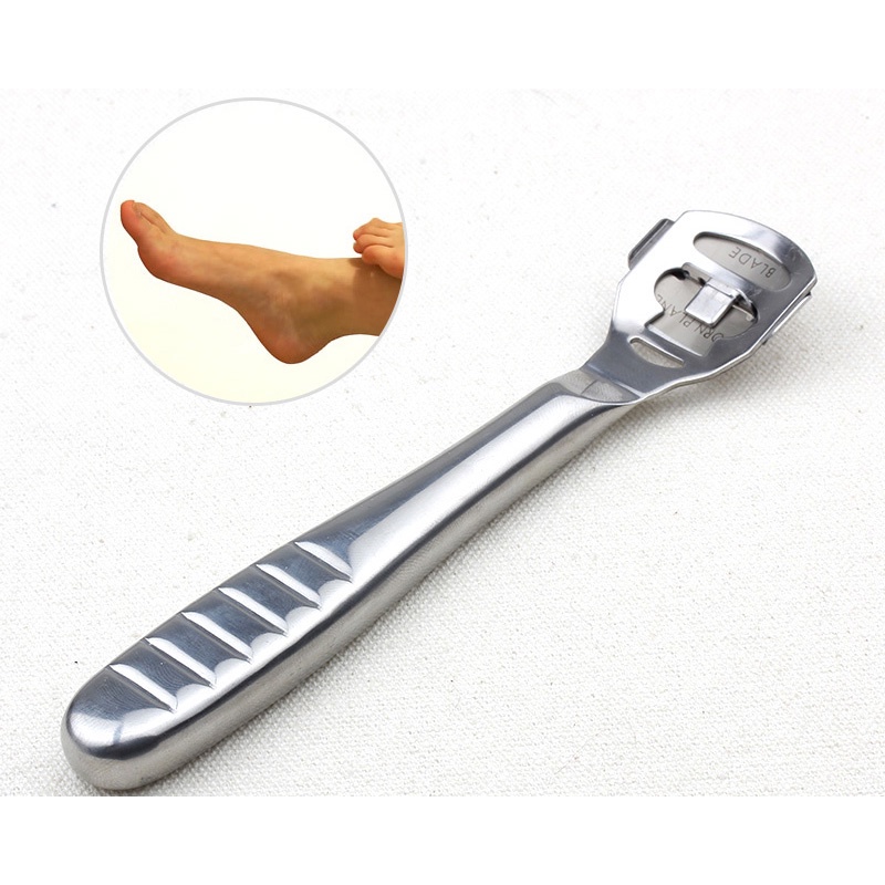 Suberly Alat Perawatan Kaki Pedicure Foot Care Dead Skin Scrapper - Silver