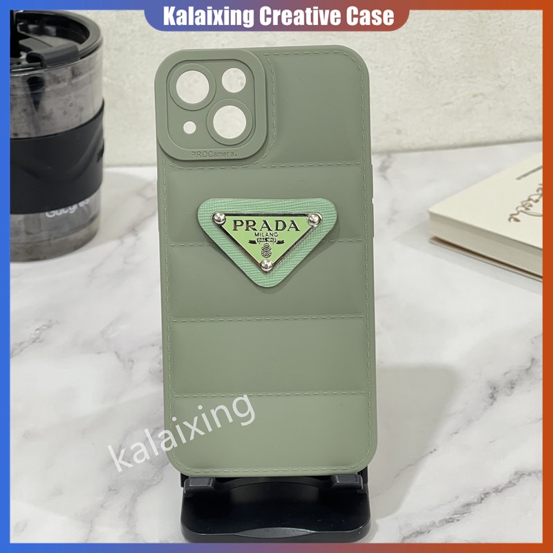 Casing Prada iPhone Ponsel Lembut Berbentuk Untuk Iphone14 Pro Max13 Pro 12 11 ProMax Xs Max Xr X Xs 7Plus 8Plus Casing Down Bentuk Jaket Back Cover