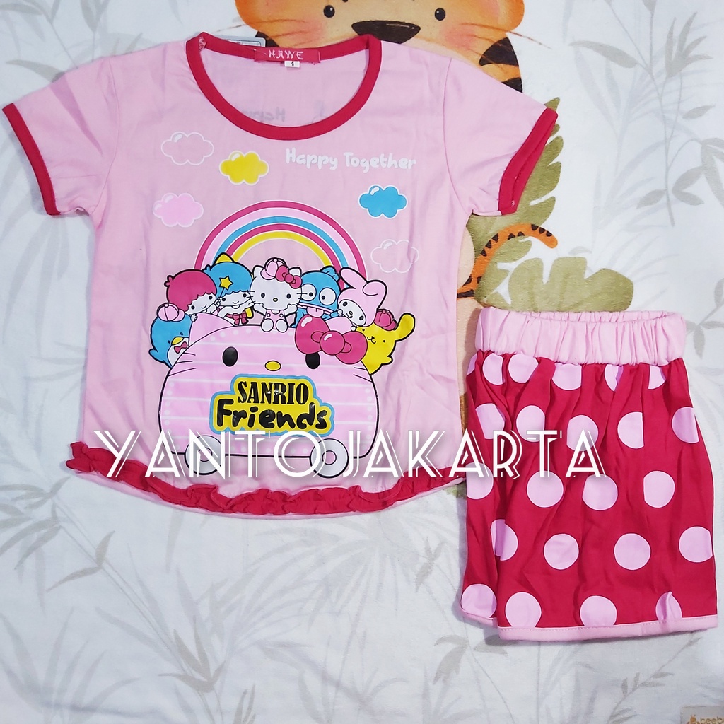 STELAN HELLO KITTY ANAK PEREMPUAN OBLONG CELANA PENDEK