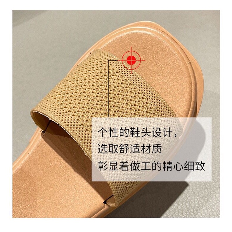 GROSIRTAS TG1650 Sandal Selop Wedges Wanita Polos Import Selop Platform Fashion