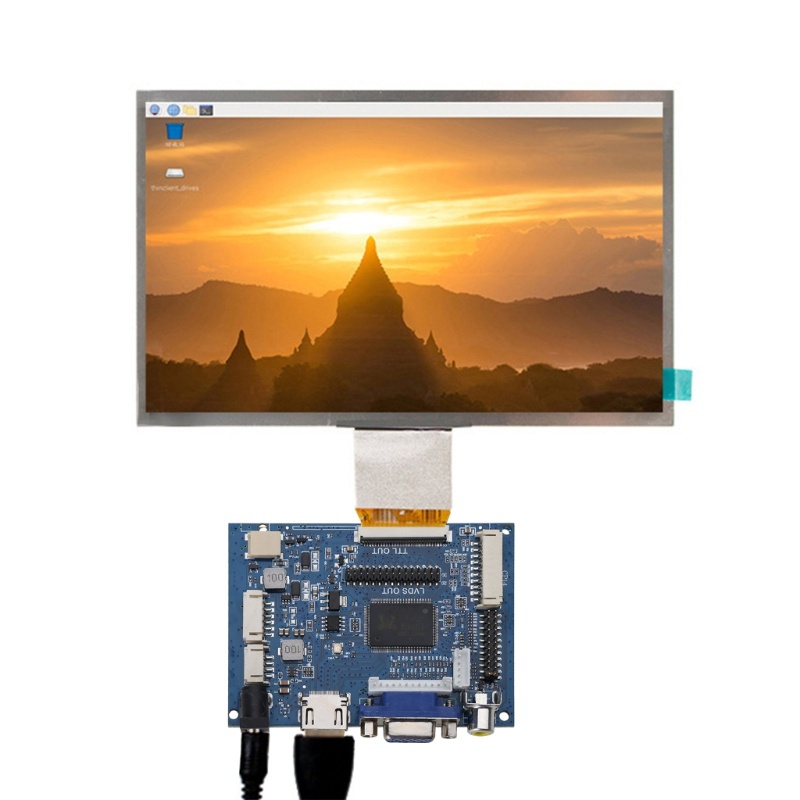 Btsg TTL LVDS Controller VGA 2AV 50PIN Untuk AT070TN90 AT070TN92 /94