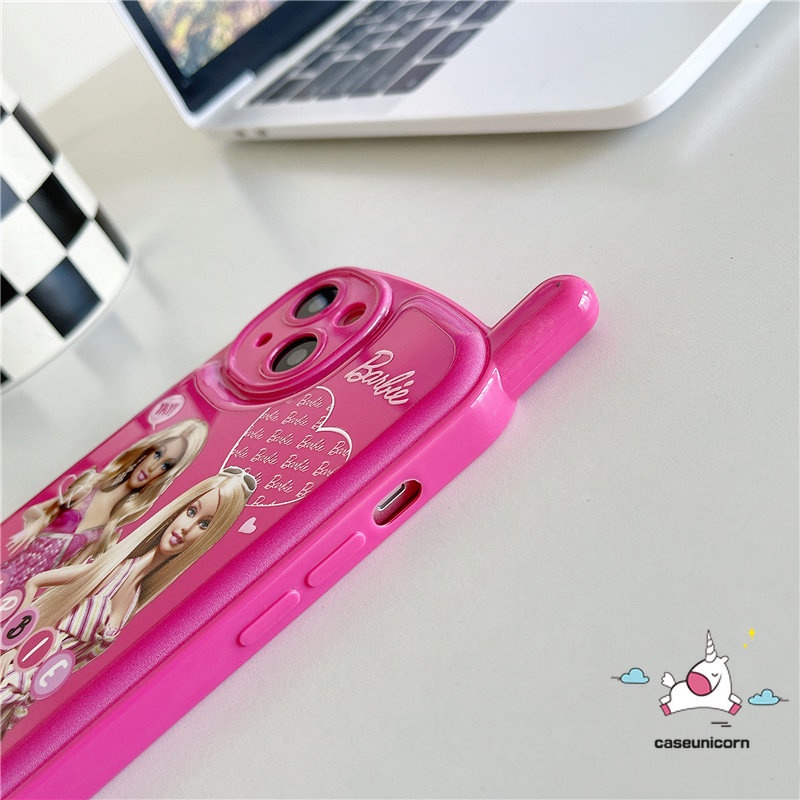 IPHONE Pretty Princess Barbie Phone Case Kompatibel Untuk Iphone7 8 Plus11 13 14 12 11 Pro MAX XR X XS MAX SE 2020 Kepribadian Retro Kreatif Bentuk Ponsel Seluler Lembut Glossy Cover