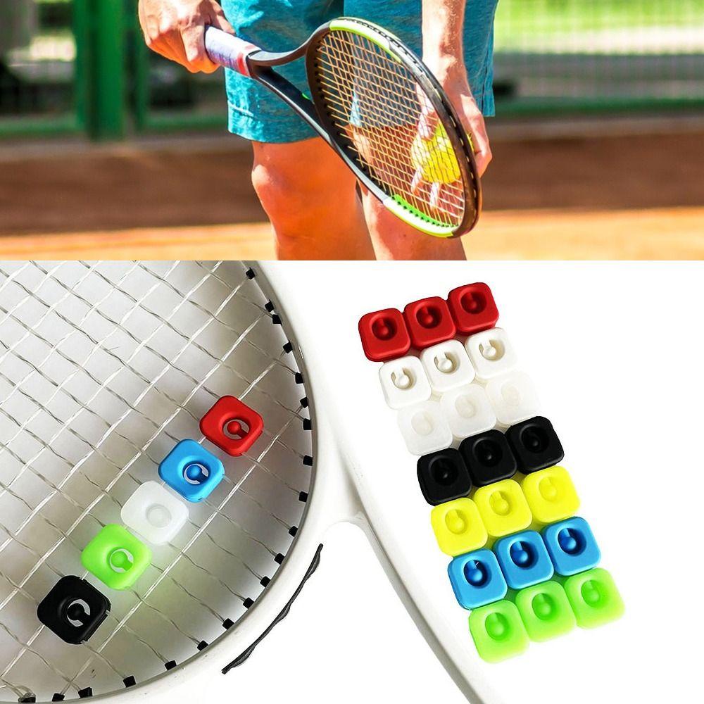 Nanas 5PCS Raket Tenis Shockproof Lembut Mengurangi Getaran Perlengkapan Olahraga Peredam Silikon