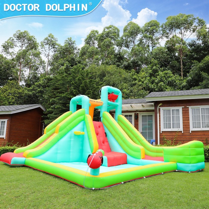Kolam Renang Anak Perosotan Istana Balon Bouncy Castle Inflatable