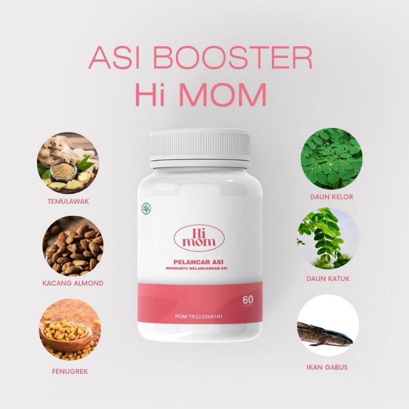 Hi Mom Booster Asi Membantu Melancarkan Asi Alami BPOM