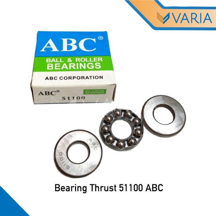 Thrust Bearing 51100 ABC 10 x 24 x 9 mm Ball &amp; Roller