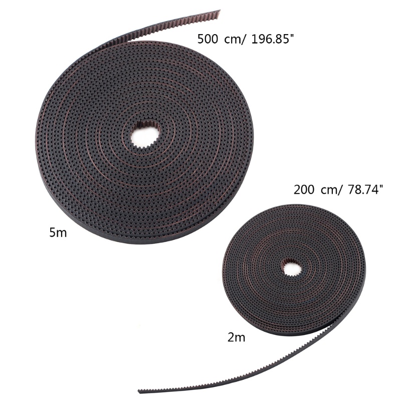 Zzz 3D Printer Parts 25m GT2 Synchronous Timing Belt Lebar 6mm 2GT-6mm Untuk Ender-3