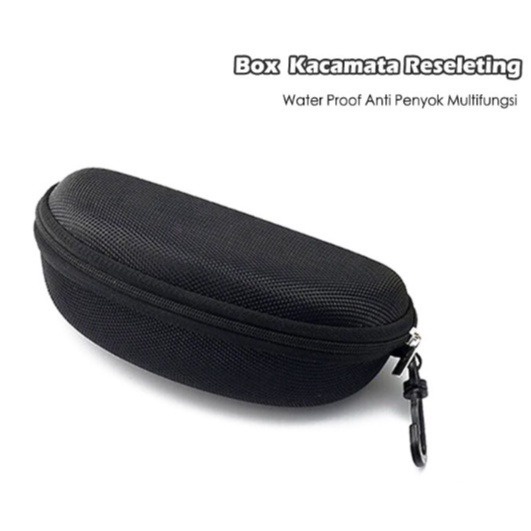 CC Kotak Kacamata Reseleting Box Sunglasses Tempat Kacamata Waterproof Cover Kacamata Resleting