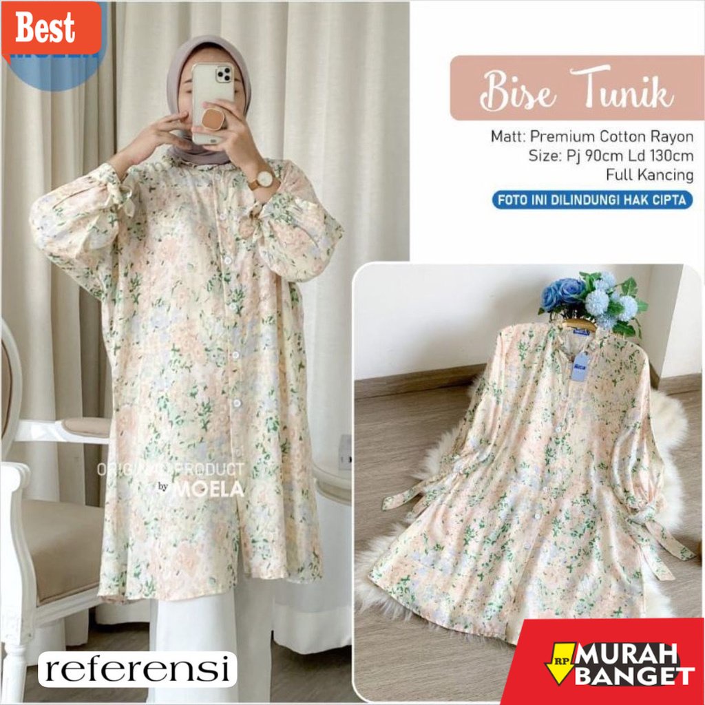 Tunik jumbo terbaru untuk wanita- Tunik Jumbo Kekinian Terbaru 2021 Atasan Wanita Muslim Big Size (F