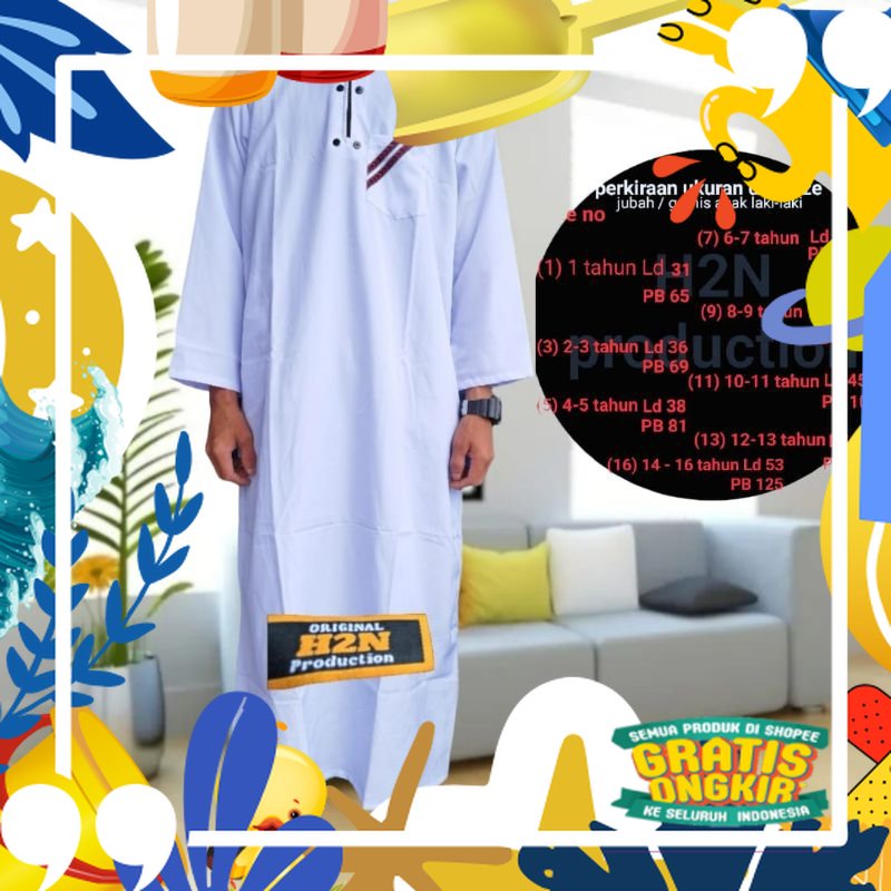 Super Mewah / Gamis anak laki laki / baju gamis anak laki laki / Koko gamis anak laki laki / jubah a