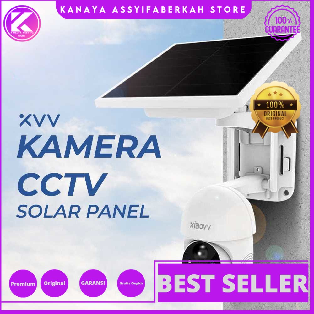 Xiaovv Kamera CCTV Solar Panel WiFi PTZ Smart Camera 1080P - XVV-1120S-P6