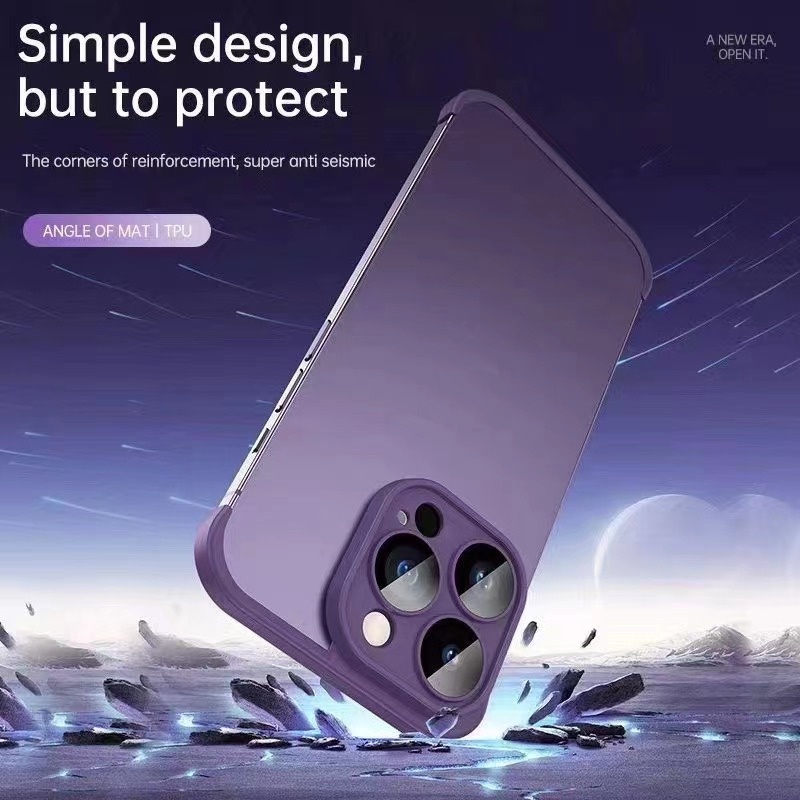 Casing Ponsel Untuk iPhone14 Pro Max Plus Matras Anti Gulat Dengan Lensa Film Sudut Matras Anti Gulat