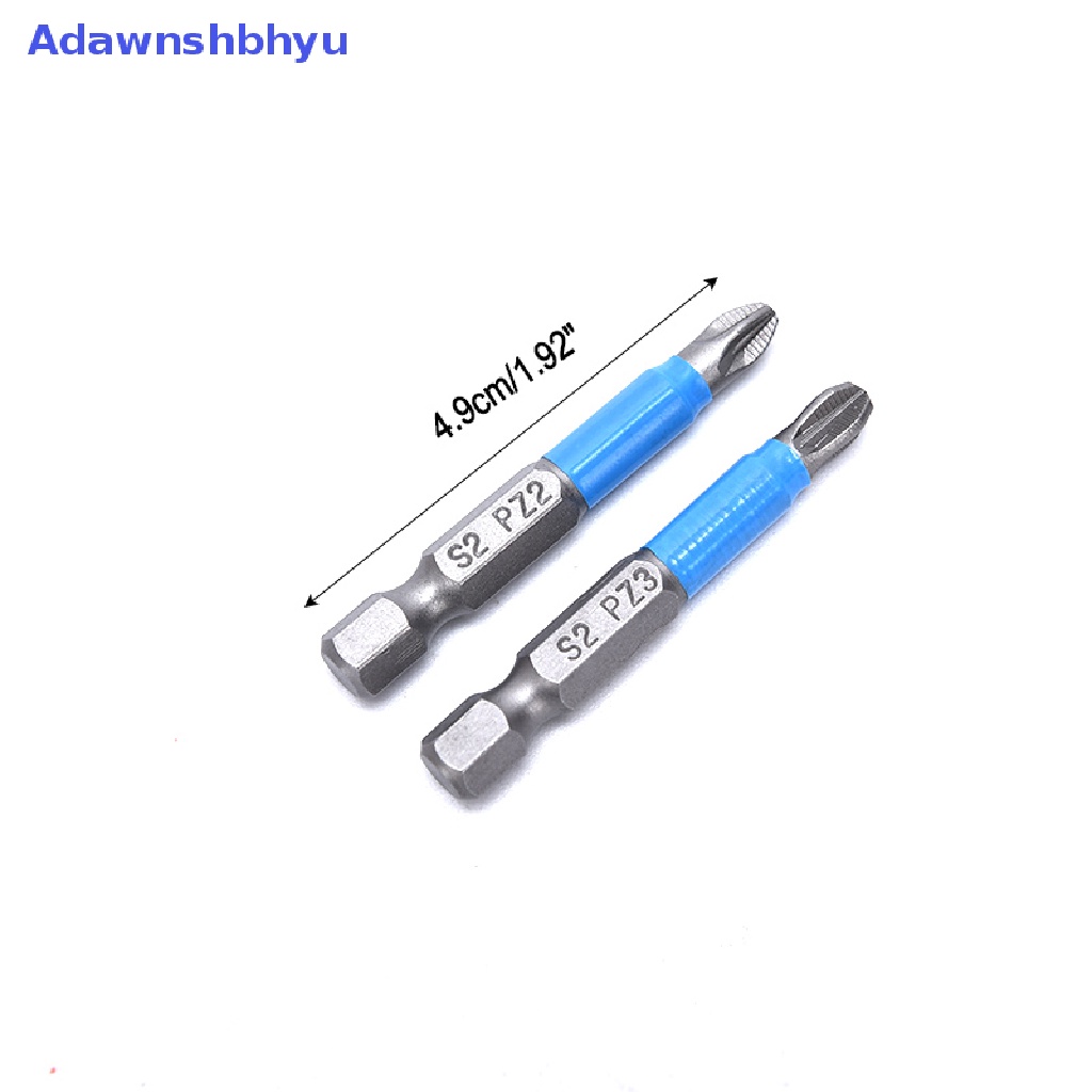 Adhyu 12pcs Mata Obeng Listrik Anti Slip Hex Shank PH 50mm Single Side Drills ID