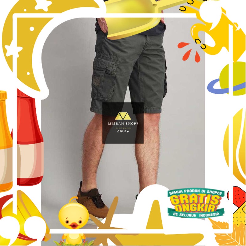 Celana Pendek CARDINAL CARGO Gunung Original PROMO/ hitam oren ungu tosca khaki
