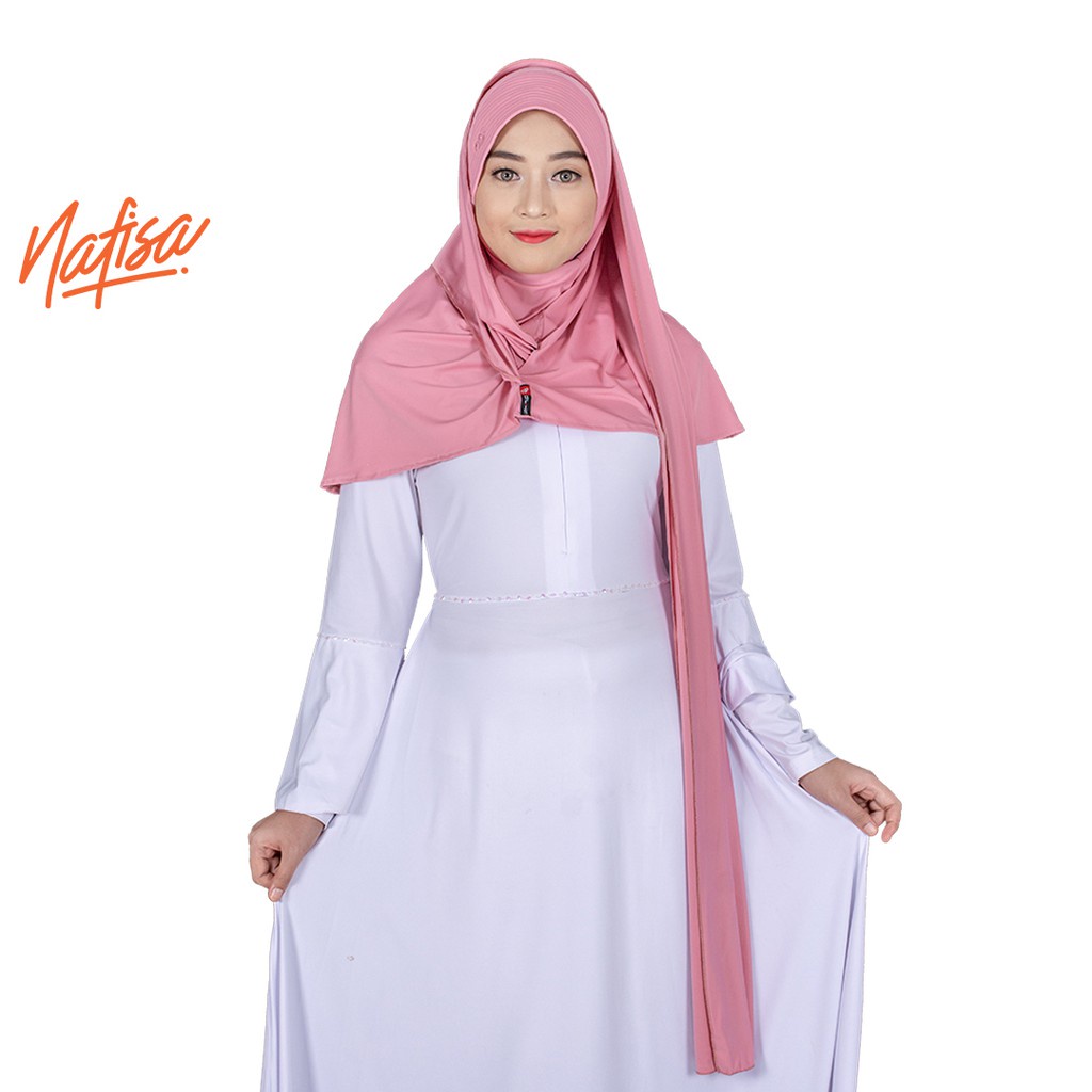 FLASH SALE !!! Jilbab Instan Nafisa Ibilia | Hijab Instan Semi Pastan Kerudung Instan Bergo Instan Hijan Insta Unik