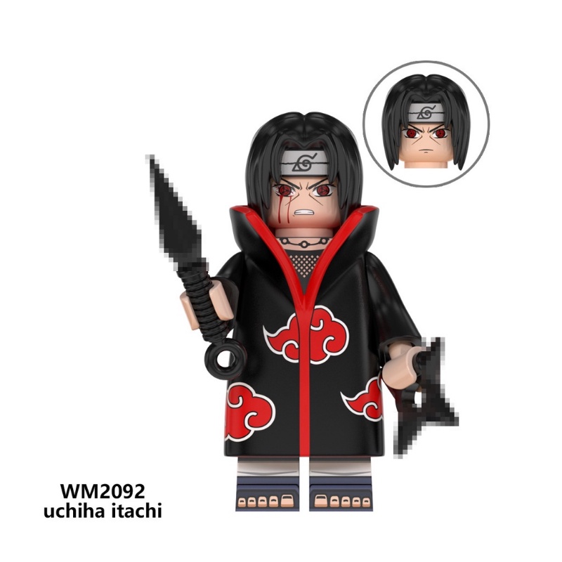 Boneka Mini Naruto Series Akatsuki Members Uchiha Itachi Payne Konan Juren Rakitan Mainan Blok Bangunan