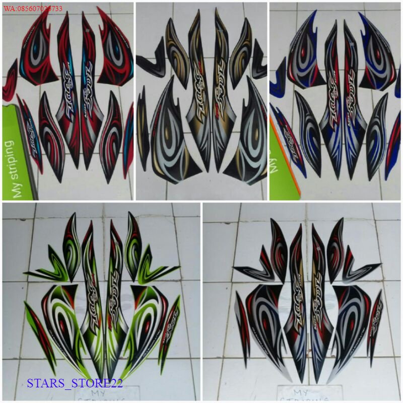 (ORI) Stiker Sticker Striping Mio Soul 2008 KUALITAS ORIGINAL PABRIK