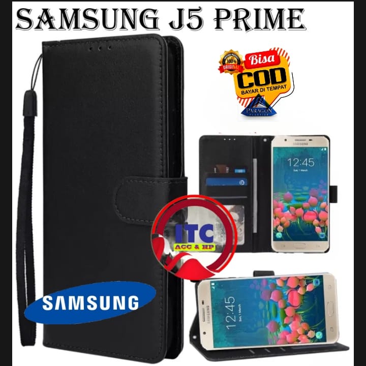 CASE PREMIUM FLIP KULIT DOMPET TYPE HP SAMSUNG J5 PRIME / J5 PRO J530 / J5 2015 / J5 2016 DOMPET- FL