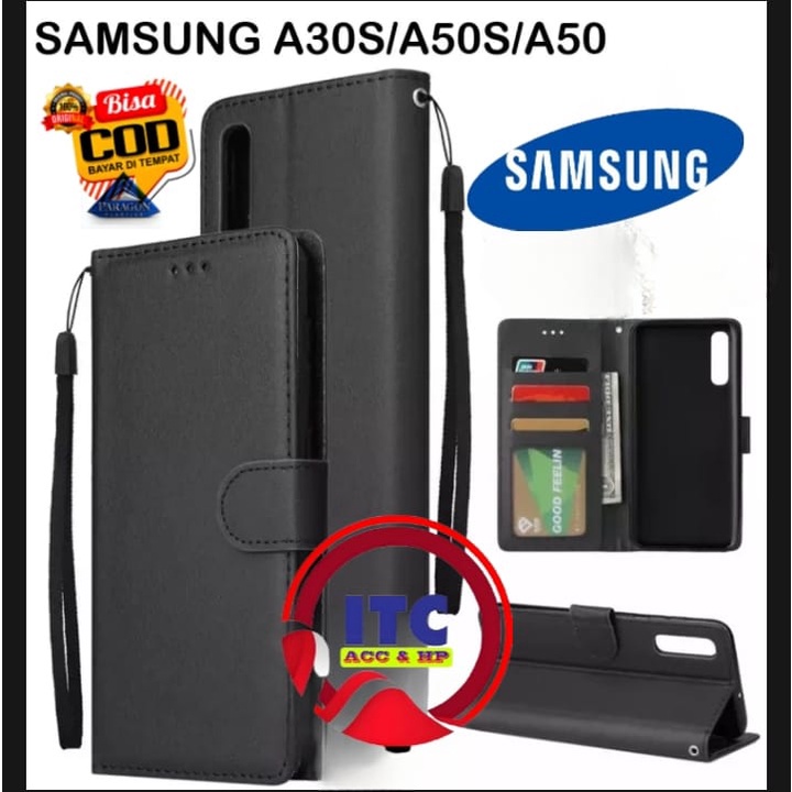 CASE PREMIUM FLIP KULIT DOMPET TYPE HP SAMSUNG A30S  A50S  A50  S A30 S DOMPET- FLIP COVER LEATHER-S
