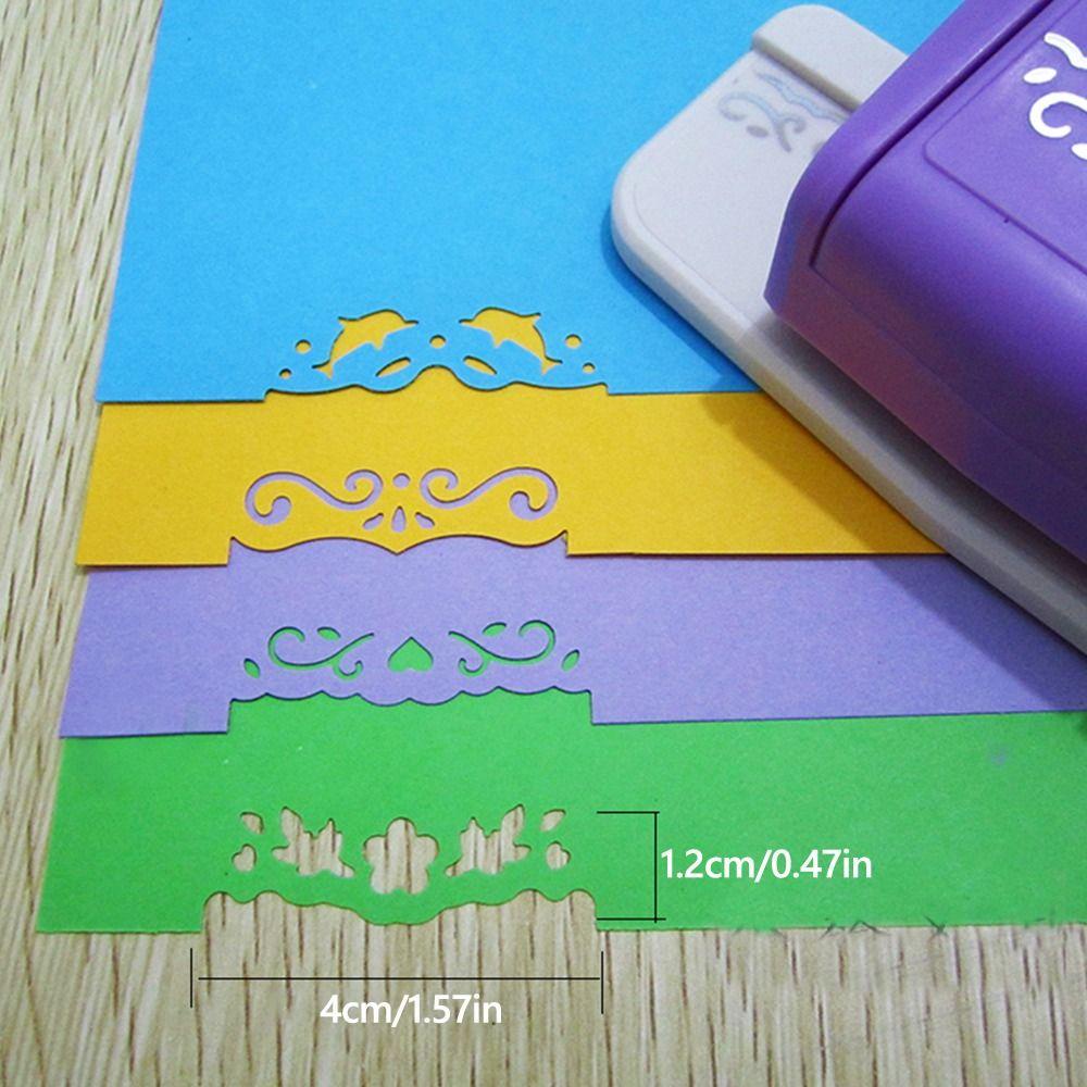 TOP Fancy Border Punch New Paper Cutter Handmade Hadiah Dekoratif Border S Desain Bunga