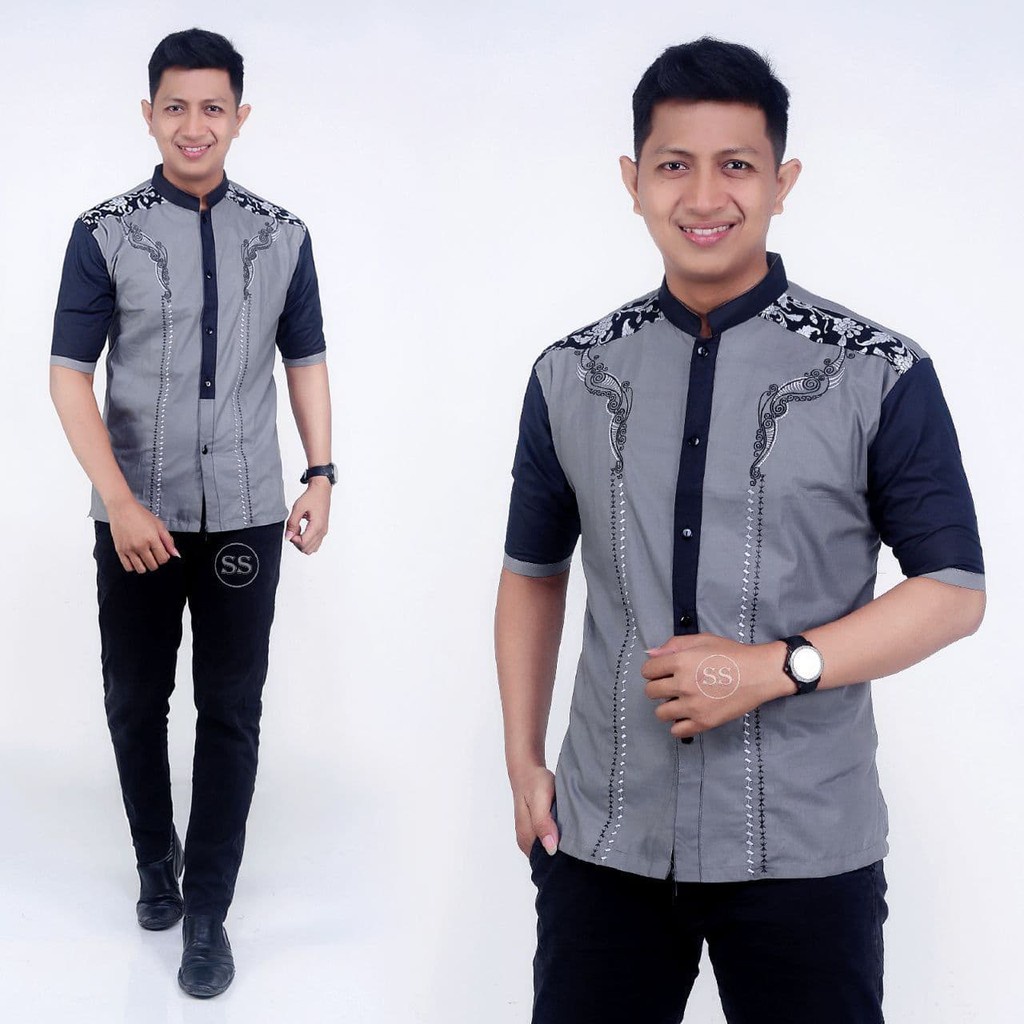 SANSEN.ID KOKO ANUM PENDEK - PAKAIAN MUSLIM PRIA KURTA ATASAN PRIA DEWASA
