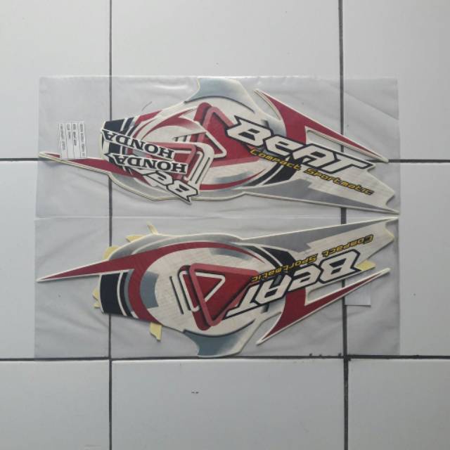 striping sticker lis body honda beat karbu lama 2009 2010 putih