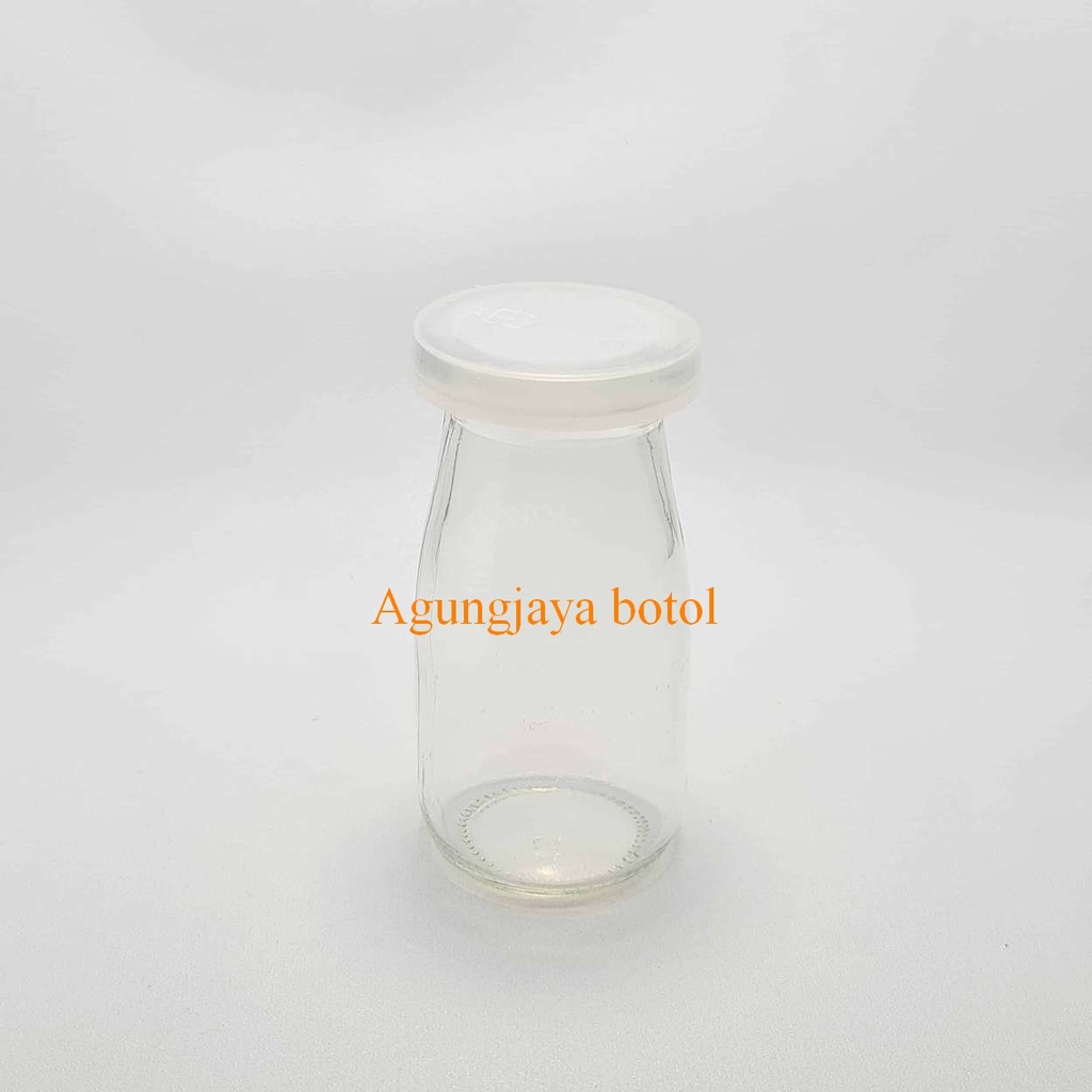 Jar Kaca 100 Ml Puding Panjang Clear Tutup Plastik /  Jar Kaca / Jar  / Jar Madu / Jar Selai / Jar P