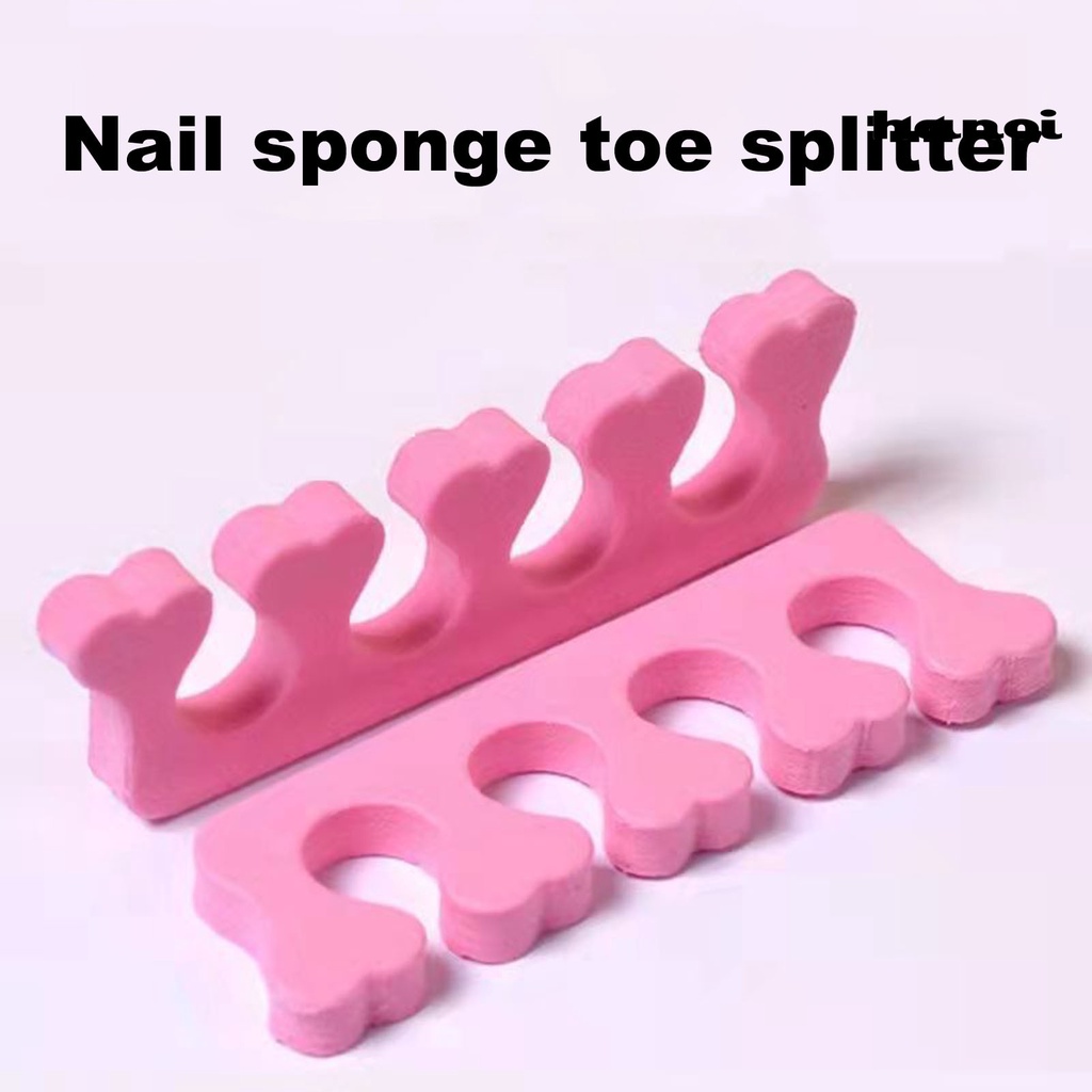 Hi * 2Pcs/Set Pemisah Jari Kaki Lembut Elastisitas Tinggi Spons Nail Art Manicure Pedicure Gel Sekat Alat Untuk Dewasa