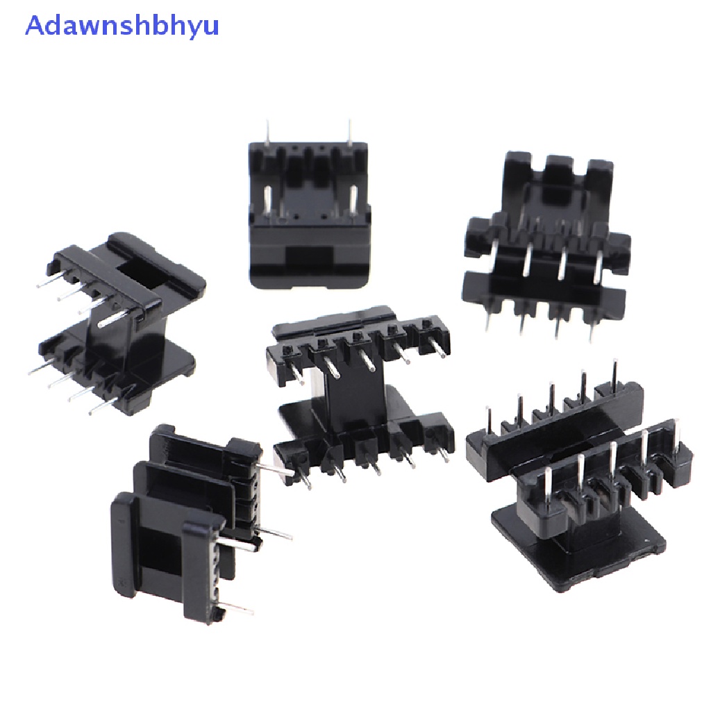 Adhyu 5Sets EE25 4Pin 8P 10P Trafo Bobbin PC40 Ferrite Core Vertikal Horizontal ID