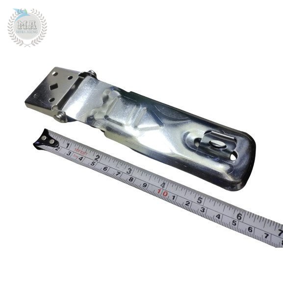 Overval Grendel Overfal Plat Badak 6 inch Overpal Slot Cantolan Kaitan OLS Grendel overpal gembok 6&quot; Silver