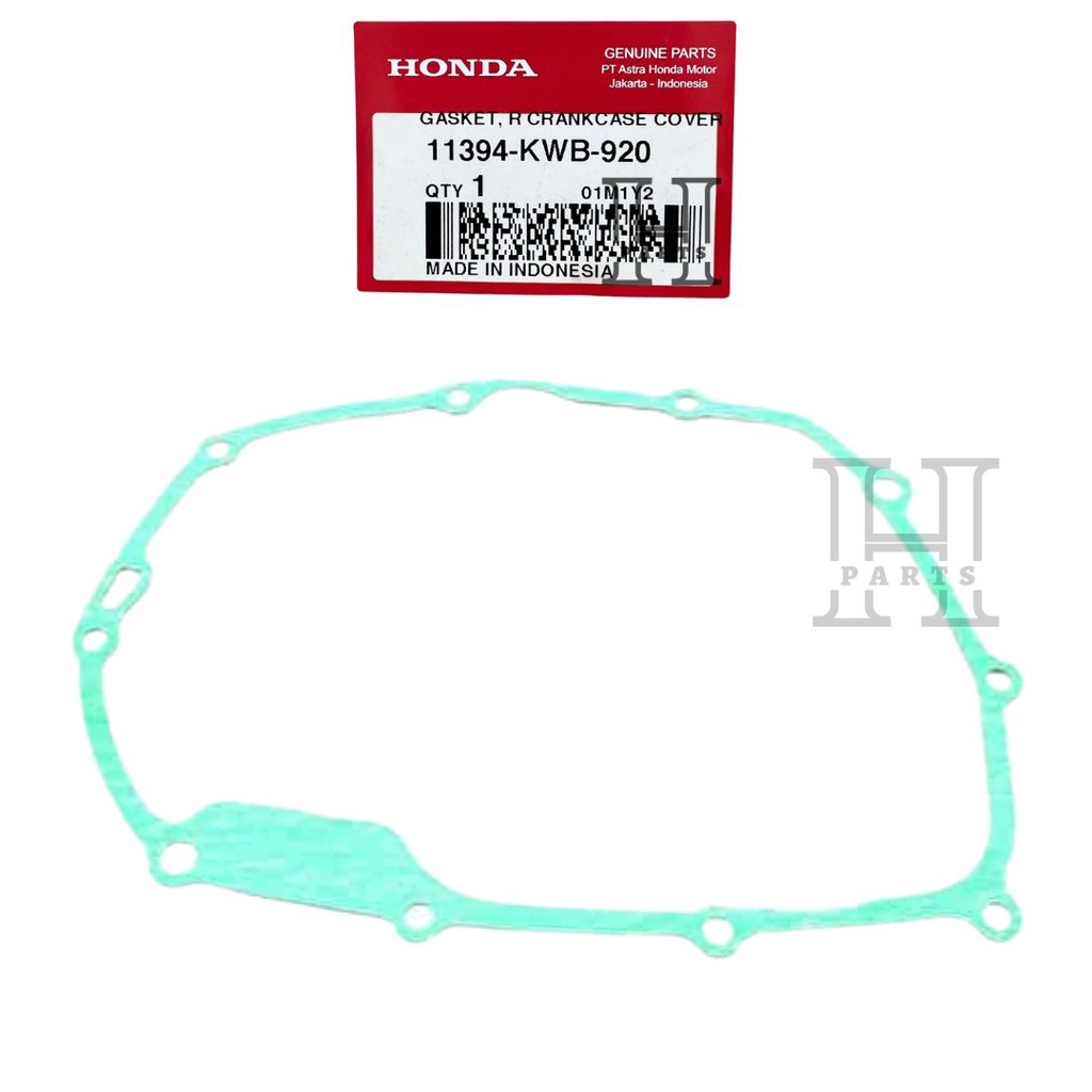 PAKING BAK KOPLING GASKET R CRANKCASE COVER BLADE REVO 110 FIT FI 11394-KWB-920 ASLI ORIGINAL AHM HGP