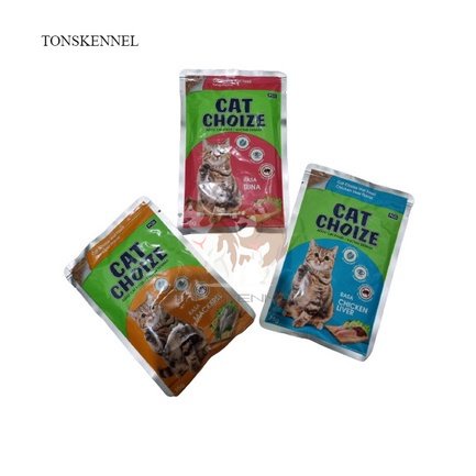 Makanan Kucing Cat Choize Pouch 75gr All variant catchoize sachet tuna mackerel chicken liver