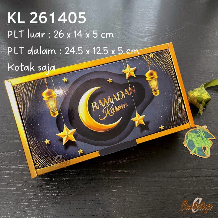 

6 Pcs Kotak Box Lebaran KL 261405 Kue Kering Nastar Spiku Lapis Idul Fitri