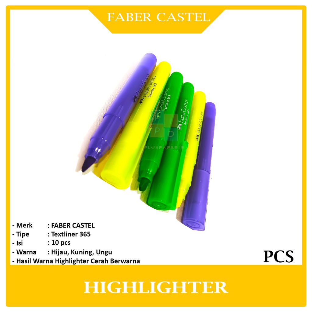 

Faber Castell Penanda Tulisan Textliner 365 Highlighter - Pcs