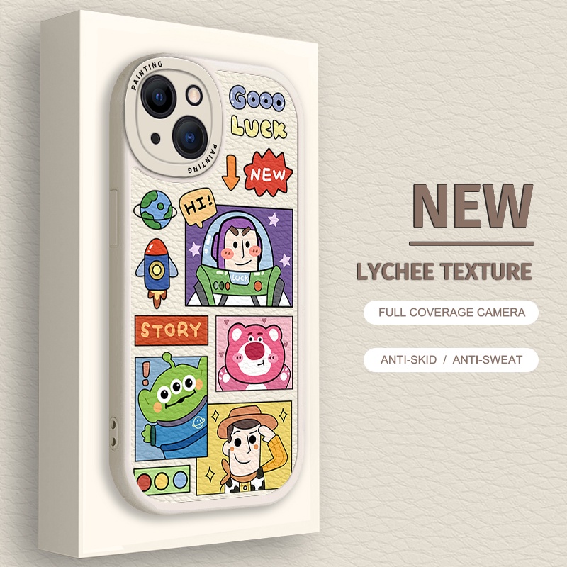 Case iPhone Untuk14 /13 /12 /11 Promax Cartoon Toy Story Soft Casing Untuk Iphone6 /7 /8 Plus/X/XR/Xs Max Cover