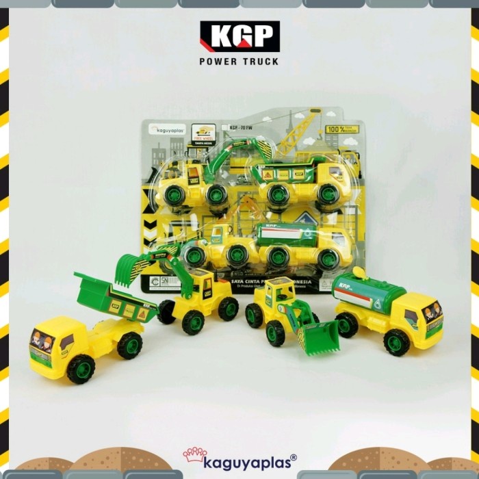 Mainan Anak Edukasi Set Mobil Kontruksi 4 pcs KGP 70 FW SNI Murah
