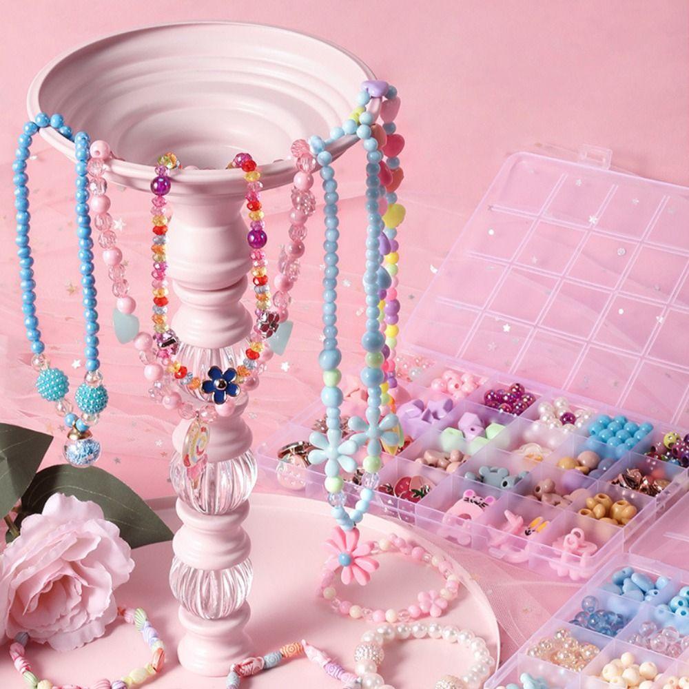 Lanfy Jewelry Making Kit Menarik Strawberry Pink Untuk Hadiah Ulang Tahun Anak Perempuan Semangka Mainan Anak Gelang