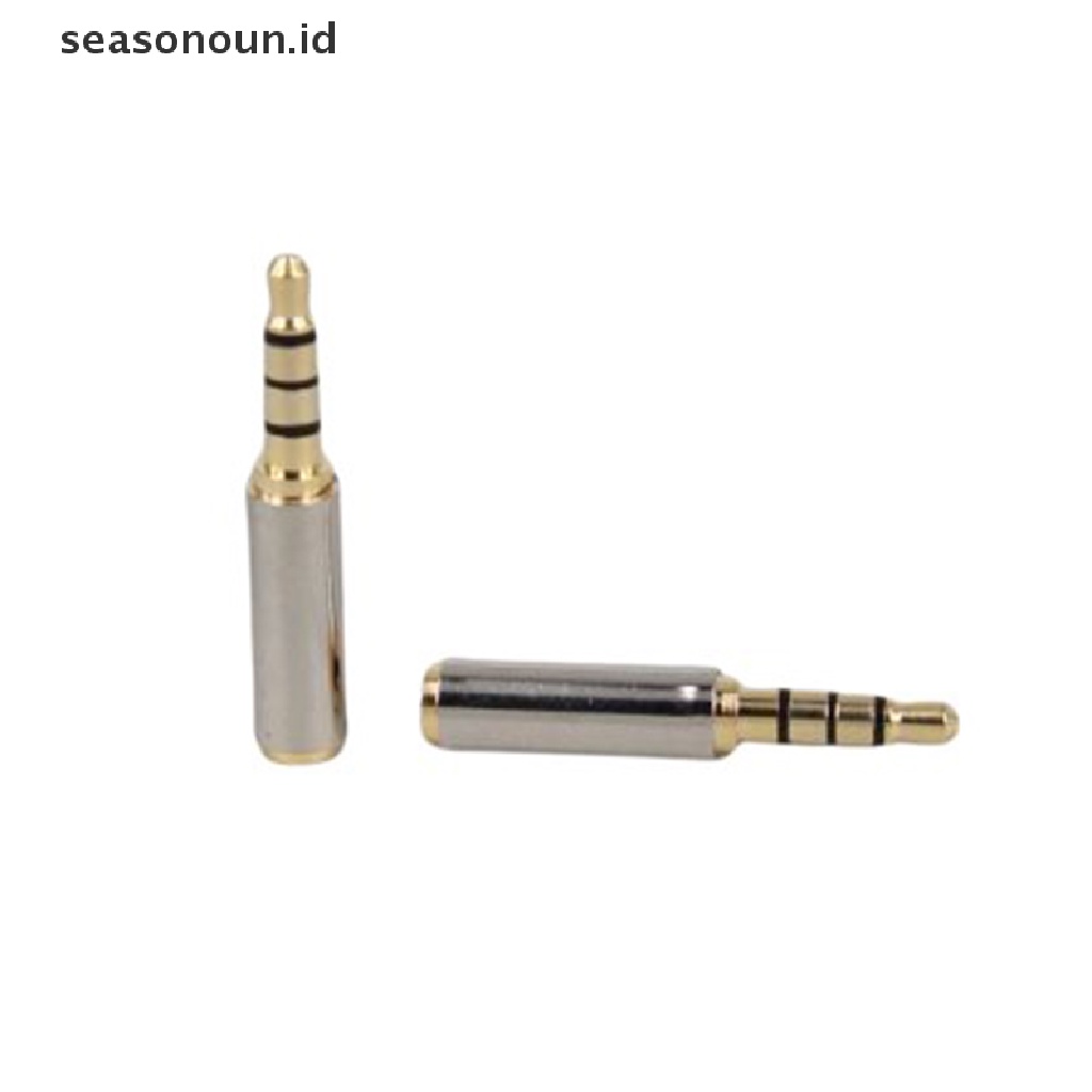 Seasonoun 3.5mm Ke 2.5mm Adapter Male to Female Audio Stereo Adapter Plug Converter Metal Audio Jack Plug Konektor Adapter Colokan Converter Headset.