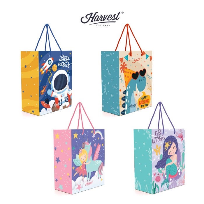 

Paper Bag Ulang Tahun / Birthday Harvest Funland (M) - Paket isi 4